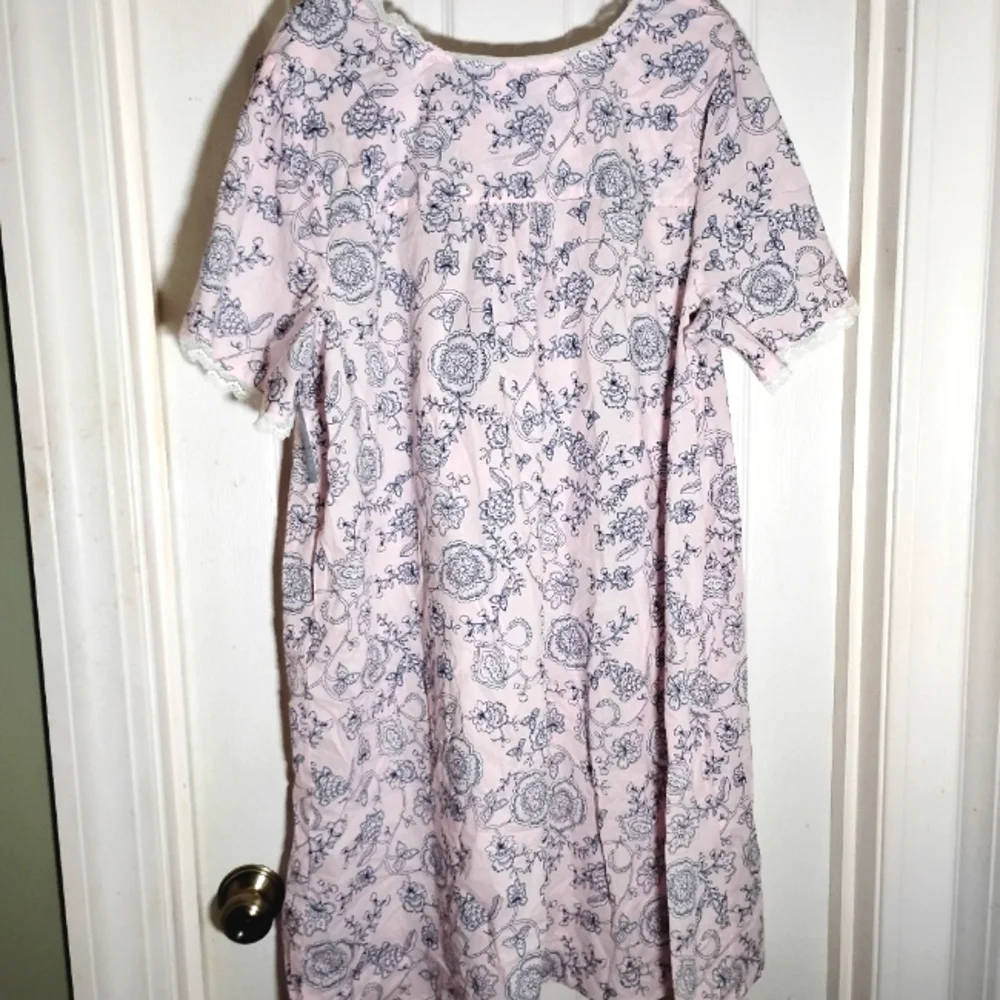 Duster Robe Adonna Floral Cotton XXL NWT - Picture 5 of 10
